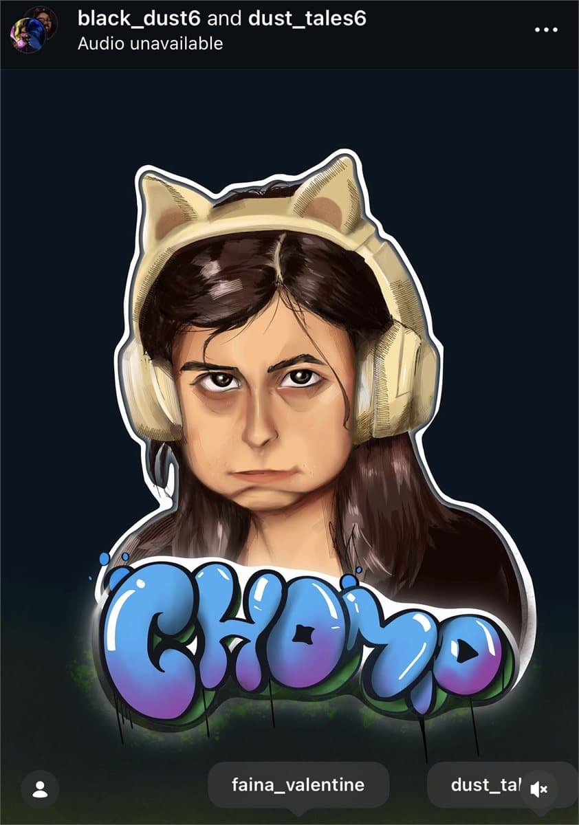Fan art — CHOMP graffiti portrait by black_dust6